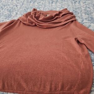 Joie Terracotta Cowl Neck Sweater Oversized Super Cute.worn 1x